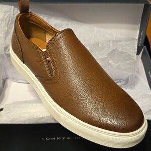 Tommy Hilfiger Brown Slip-On Men's Shoes